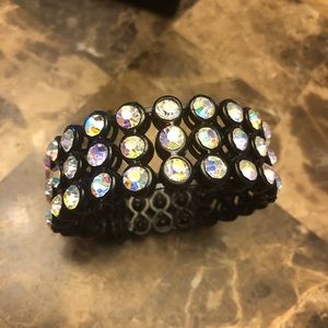 Black rhinestone bracelet